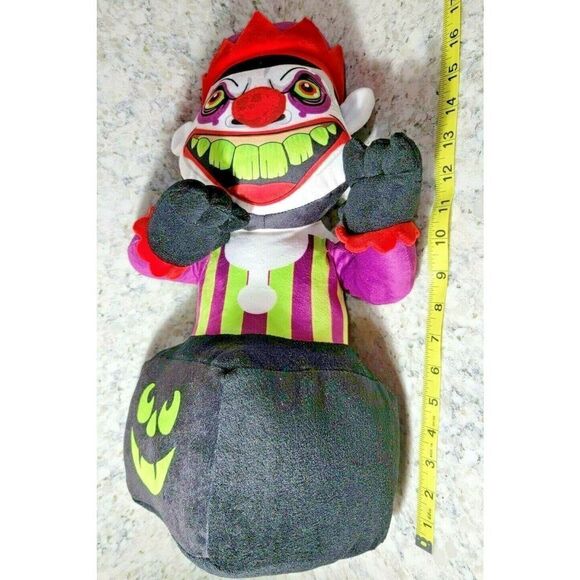 Fiesta Halloween 18” Scary Jack Plush Creepy Clown Jack in The Box Prop - Picture 7 of 8